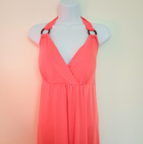 NWTπFREE GIFT INCLUDEDπMidi Dress Push-Up Pads Bra, Strap Neck Halter Summer - Picture 12 of 16